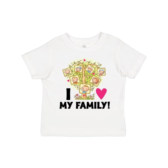 Inktastic I Love My Family Kids Family Tree Boys or Girls Toddler T-Shirt