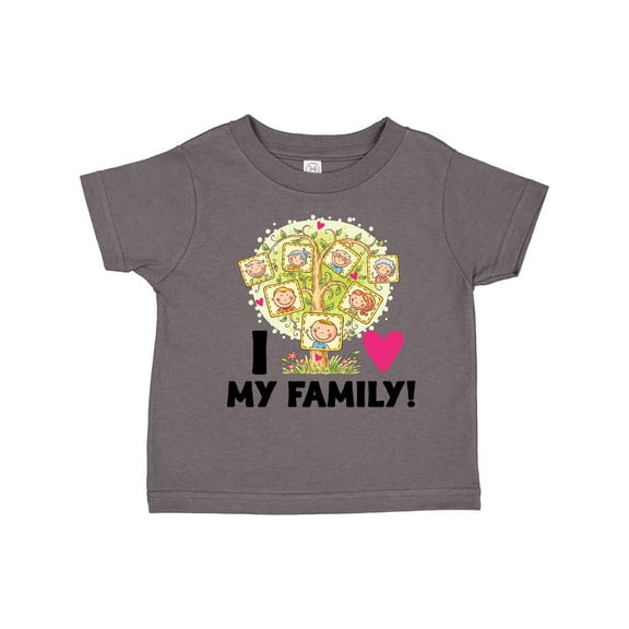 Inktastic I Love My Family Kids Family Tree Boys or Girls Toddler T-Shirt