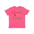 thumbnail image 1 of Inktastic I Love My Family Youth T-Shirt, 1 of 5
