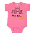 thumbnail image 1 of Inktastic I Love My Family to the Moon and Back Boys or Girls Baby Bodysuit, 1 of 5