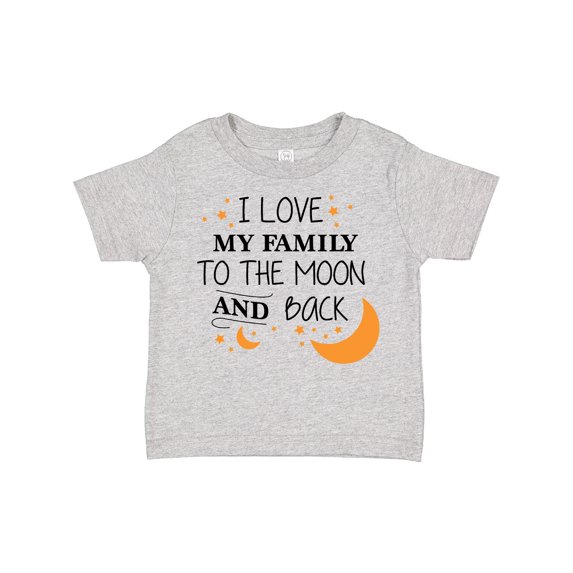 Inktastic I Love My Family to the Moon and Back Boys or Girls Toddler T-Shirt