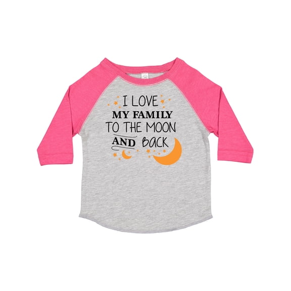 Inktastic I Love My Family to the Moon and Back Boys or Girls Toddler T-Shirt