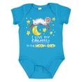 thumbnail image 1 of Inktastic I Love My Family to the Moon and Back Cute Sheep Boys or Girls Baby Bodysuit, 1 of 5
