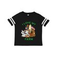 thumbnail image 1 of Inktastic I Love My Farm with Happy Farm Animals Boys or Girls Toddler T-Shirt, 1 of 5