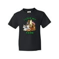 thumbnail image 1 of Inktastic I Love My Farm with Happy Farm Animals Youth T-Shirt, 1 of 5