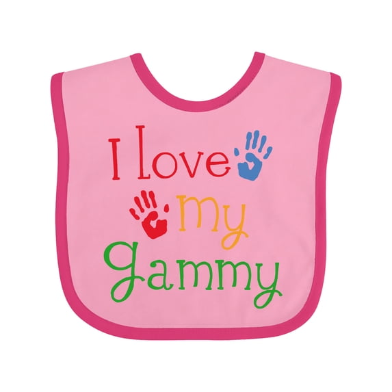 Inktastic I Love My Gammy Boys or Girls Baby Bib