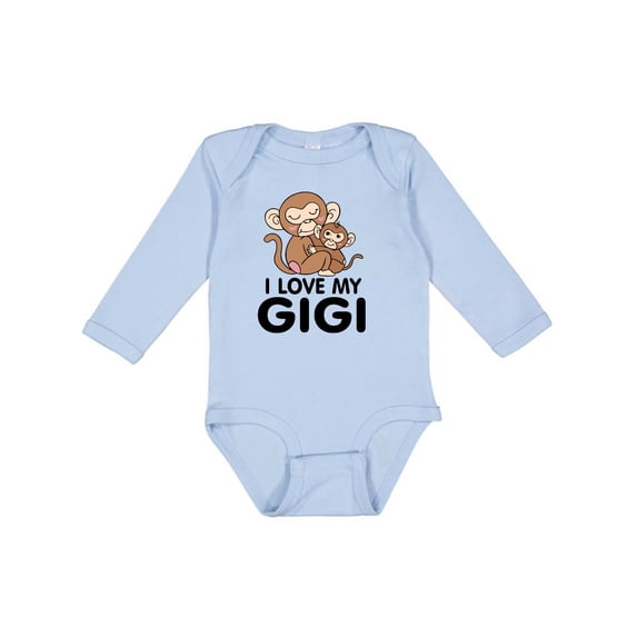 Inktastic I Love My Gigi Boys or Girls Long Sleeve Baby Bodysuit