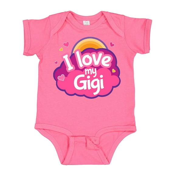 Inktastic I Love My Gigi Grandma Grandchild Girls Baby Bodysuit