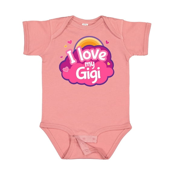 Inktastic I Love My Gigi Grandma Grandchild Girls Baby Bodysuit