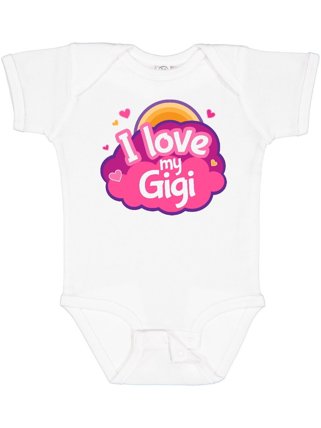 Inktastic I Love My Gigi Grandma Grandchild Girls Baby Bodysuit