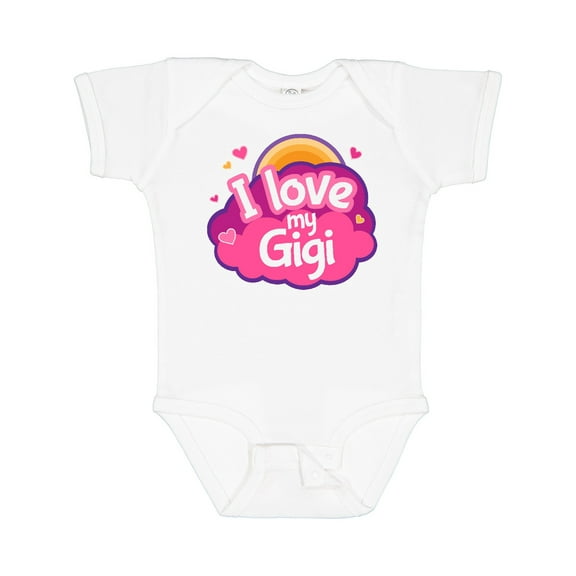 Inktastic I Love My Gigi Grandma Grandchild Girls Baby Bodysuit