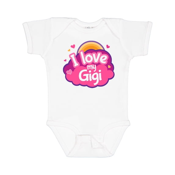 Inktastic I Love My Gigi Grandma Grandchild Girls Baby Bodysuit