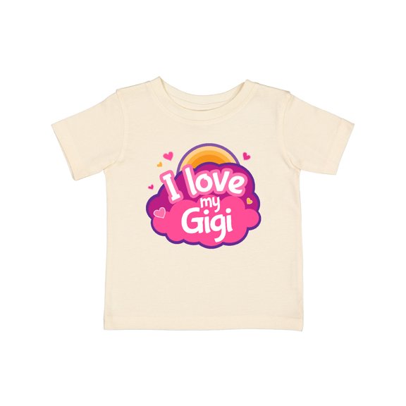 Inktastic I Love My Gigi Grandma Grandchild Girls Baby T-Shirt