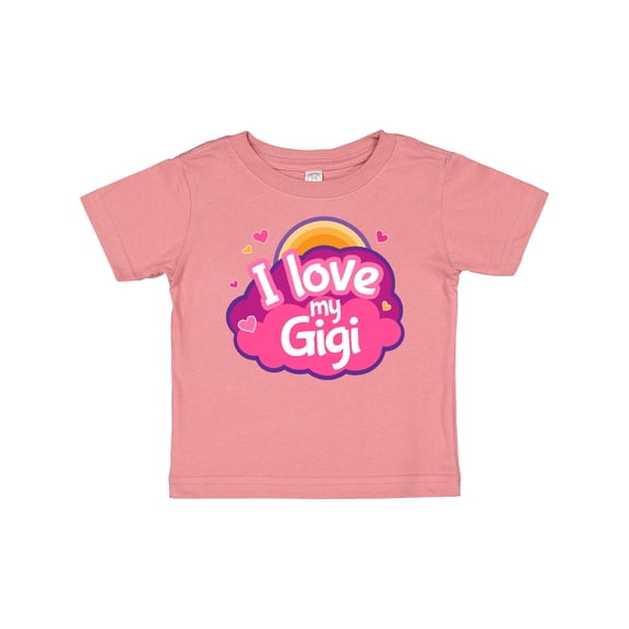 Inktastic I Love My Gigi Grandma Grandchild Girls Baby T-Shirt