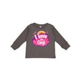 thumbnail image 1 of Inktastic I Love My Gigi Grandma Grandchild Girls Long Sleeve Toddler T-Shirt, 1 of 5