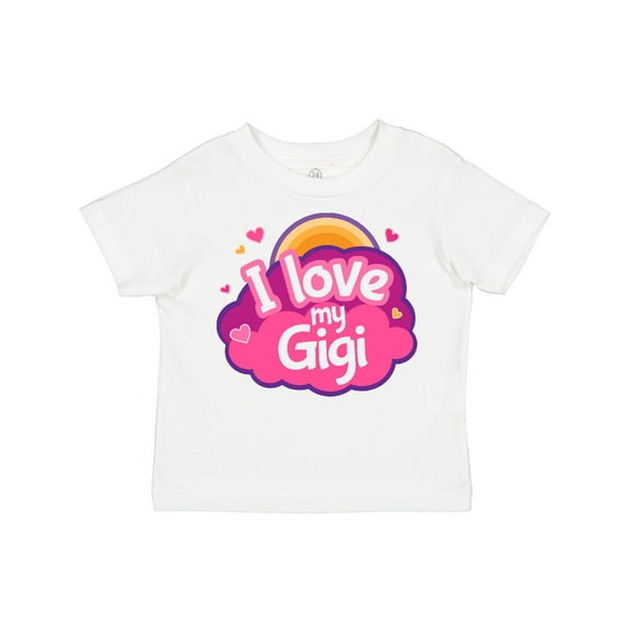 Inktastic I Love My Gigi Grandma Grandchild Girls Toddler T-Shirt