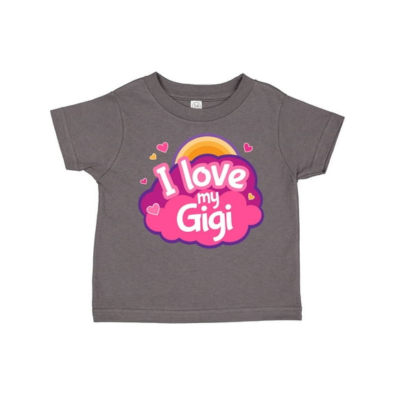 Inktastic I Love My Gigi Grandma Grandchild Girls Toddler T-Shirt