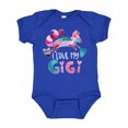 thumbnail image 1 of Inktastic I Love My Gigi Pink and Blue Fox with Hearts Boys or Girls Baby Bodysuit, 1 of 5