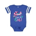 thumbnail image 1 of Inktastic I Love My Gigi Pink and Blue Fox with Hearts Boys or Girls Baby Bodysuit, 1 of 5