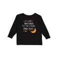 thumbnail image 1 of Inktastic I Love My Gigi To The Moon and Back Boys or Girls Long Sleeve Toddler T-Shirt, 1 of 5