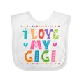 thumbnail image 1 of Inktastic I Love My Gigi for Babies Girls Baby Bib, 1 of 4