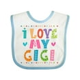 thumbnail image 1 of Inktastic I Love My Gigi for Babies Girls Baby Bib, 1 of 4
