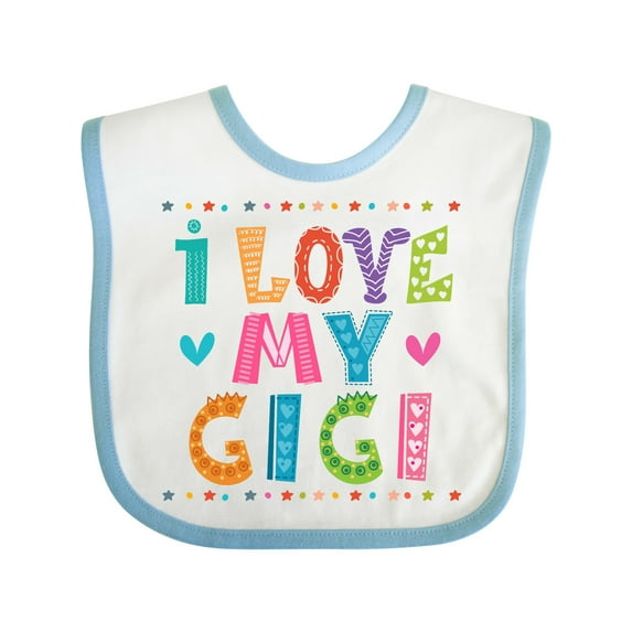 Inktastic I Love My Gigi for Babies Girls Baby Bib