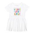 thumbnail image 1 of Inktastic I Love My Gigi for Babies Girls Baby Dress, 1 of 5