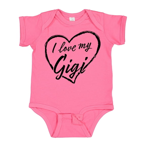 Inktastic I Love My Gigi in Black Chalk Heart Boys or Girls Baby Bodysuit