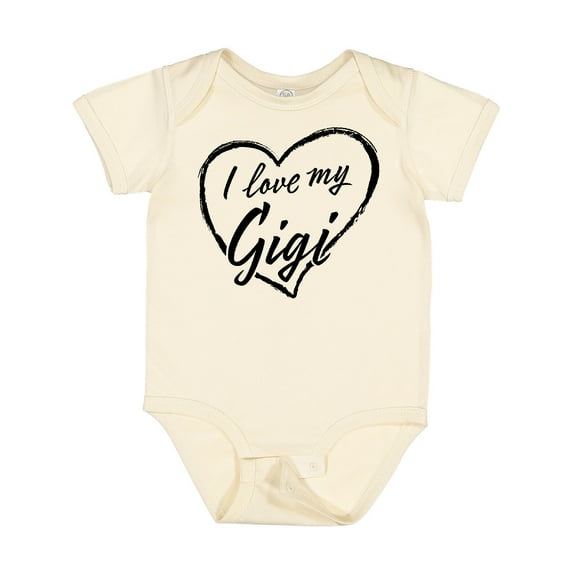 Inktastic I Love My Gigi in Black Chalk Heart Boys or Girls Baby Bodysuit