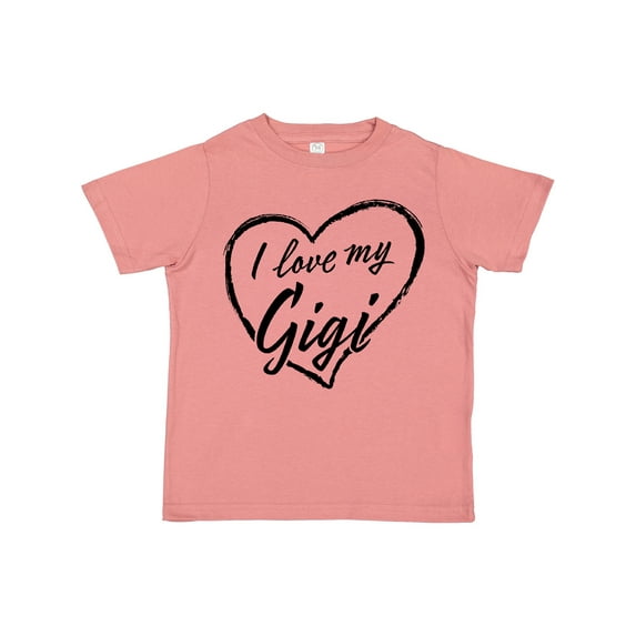 Inktastic I Love My Gigi in Black Chalk Heart Boys or Girls Toddler T-Shirt
