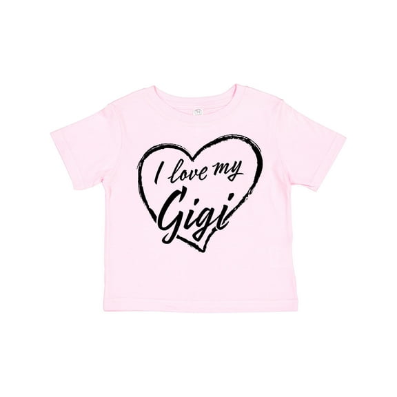 Inktastic I Love My Gigi in Black Chalk Heart Boys or Girls Toddler T-Shirt