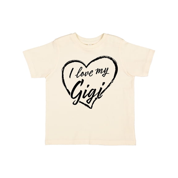 Inktastic I Love My Gigi in Black Chalk Heart Boys or Girls Toddler T-Shirt