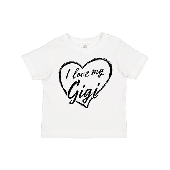 Inktastic I Love My Gigi in Black Chalk Heart Boys or Girls Toddler T-Shirt