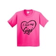 thumbnail image 1 of Inktastic I Love My Gigi in Black Chalk Heart Youth T-Shirt, 1 of 5
