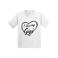 thumbnail image 1 of Inktastic I Love My Gigi in Black Chalk Heart Youth T-Shirt, 1 of 5