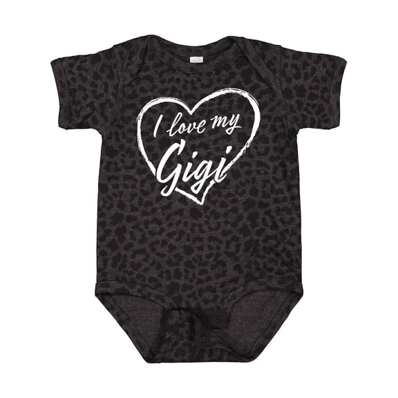 Inktastic I Love My Gigi in White Chalk Heart Boys or Girls Baby Bodysuit