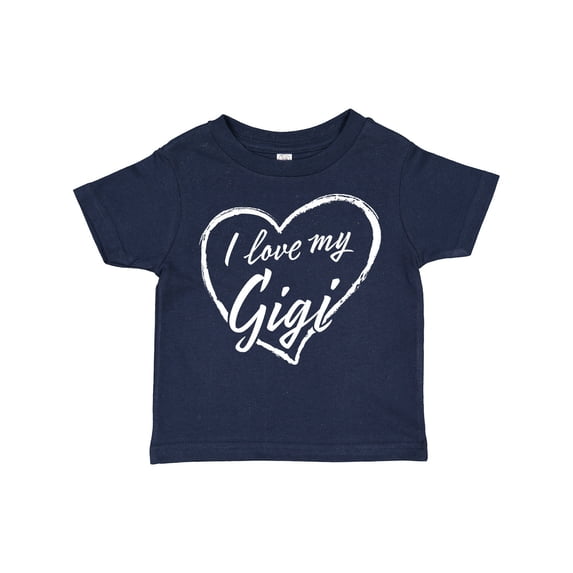 Inktastic I Love My Gigi in White Chalk Heart Boys or Girls Toddler T-Shirt