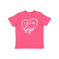 thumbnail image 1 of Inktastic I Love My Gigi in White Chalk Heart Youth T-Shirt, 1 of 5