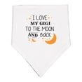 thumbnail image 1 of Inktastic I Love My Gigi to the Moon and Back Baby Bandana Bib, 1 of 4