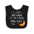thumbnail image 1 of Inktastic I Love My Gigi to the Moon and Back Boys or Girls Baby Bib, 1 of 4