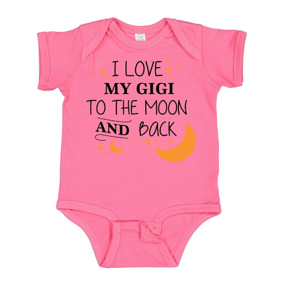 Inktastic I Love My Gigi to the Moon and Back Boys or Girls Baby Bodysuit
