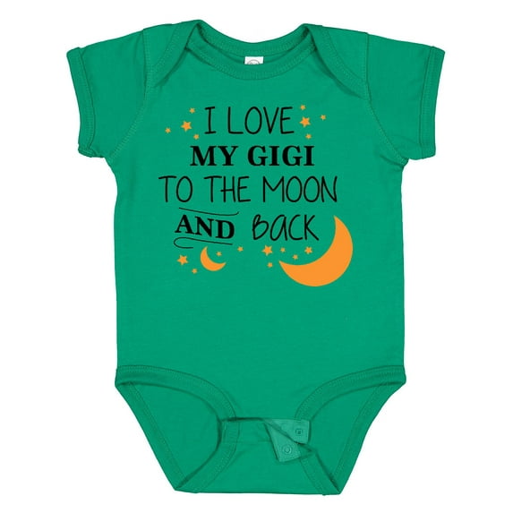 Inktastic I Love My Gigi to the Moon and Back Boys or Girls Baby Bodysuit
