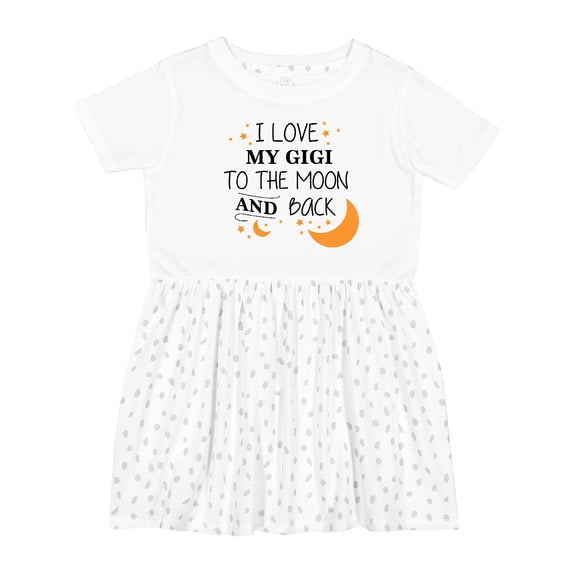 Inktastic I Love My Gigi to the Moon and Back Girls Toddler Dress