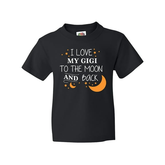 Inktastic I Love My Gigi to the Moon and Back Youth T-Shirt
