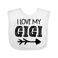 thumbnail image 1 of Inktastic I Love My Gigi with Arrow Boys or Girls Baby Bib, 1 of 4