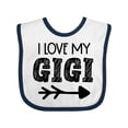 thumbnail image 1 of Inktastic I Love My Gigi with Arrow Boys or Girls Baby Bib, 1 of 4