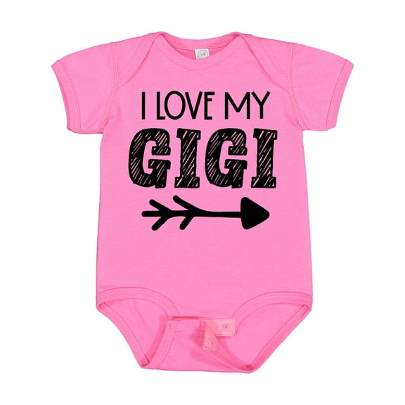 Inktastic I Love My Gigi with Arrow Boys or Girls Baby Bodysuit