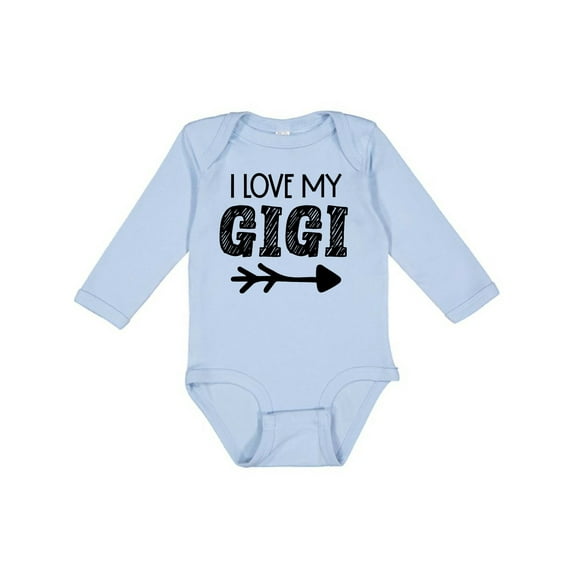 Inktastic I Love My Gigi with Arrow Boys or Girls Long Sleeve Baby Bodysuit