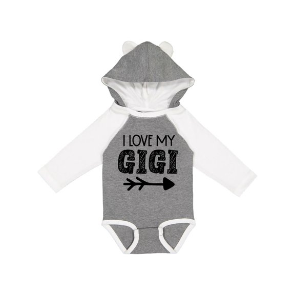 Inktastic I Love My Gigi with Arrow Boys or Girls Long Sleeve Baby Bodysuit